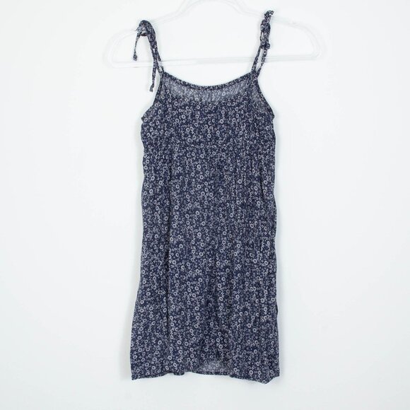 American Eagle Womens Blue Floral Babydoll Mini Dress Size XS Dainty Coquette - Picture 5 of 6